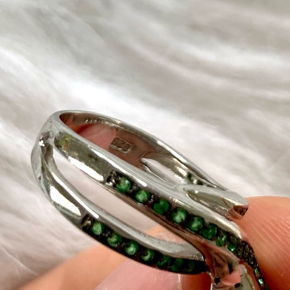 Unique sterling snake ring Sz 6 - Picture 7 of 8